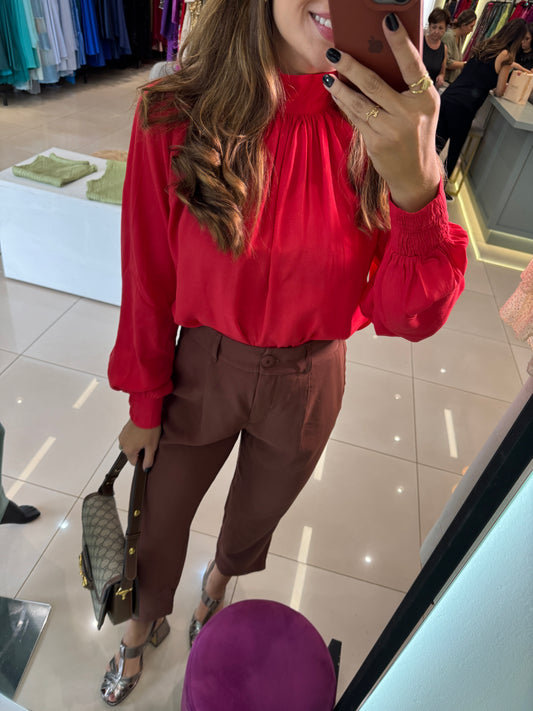 Camisa Nicolle vermelha
