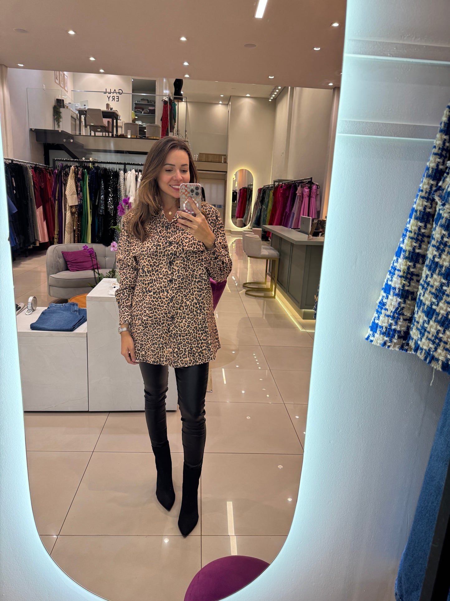 Camisa animal print sarja