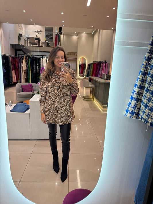 Camisa animal print sarja