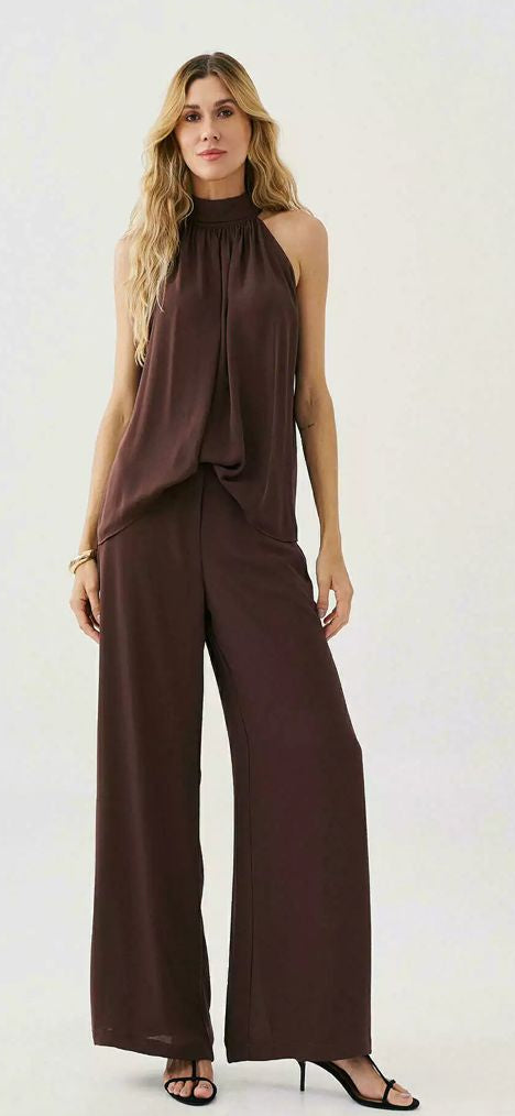 Conjunto gola franzido