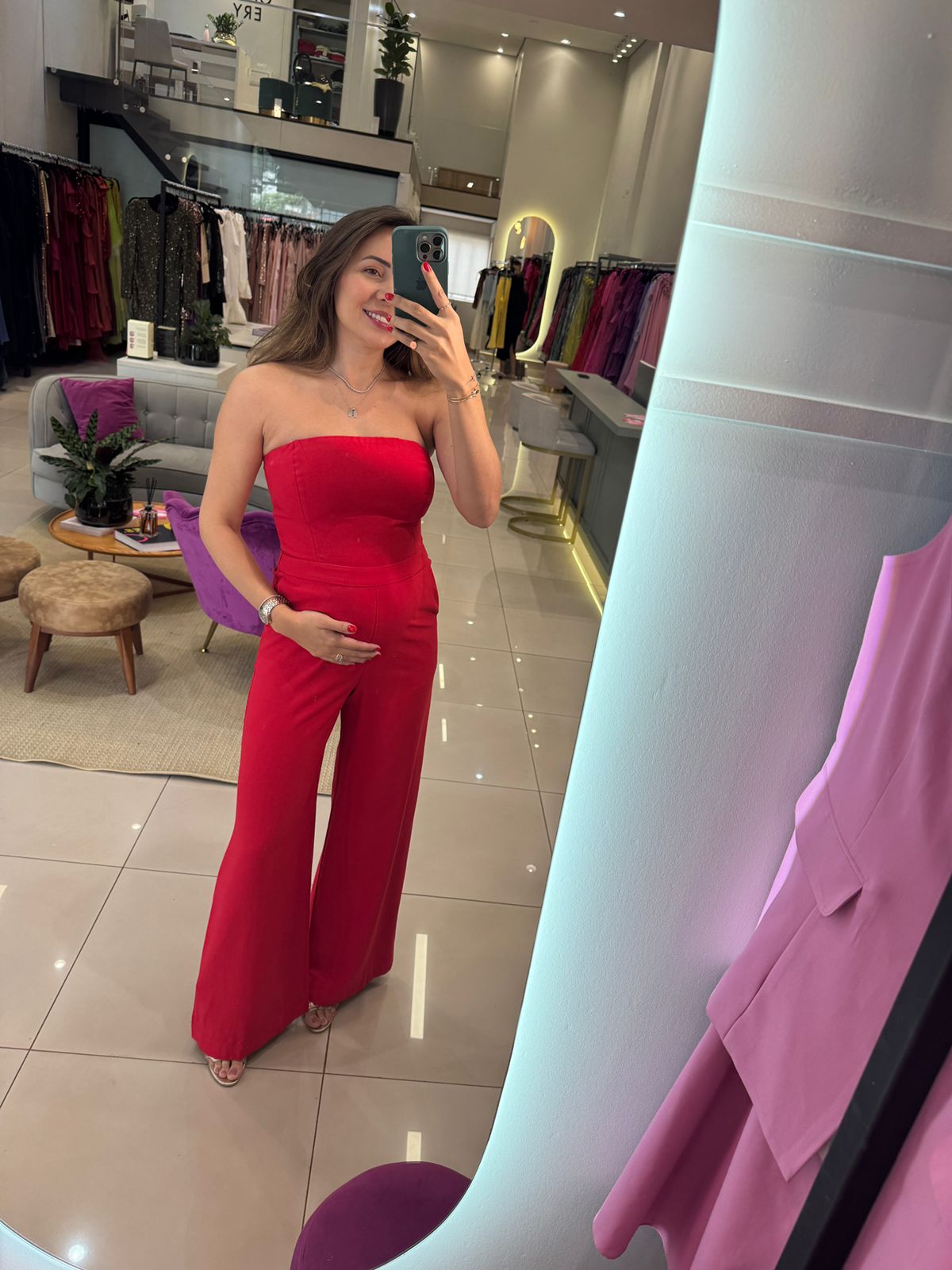 Macacão algarve com peplum