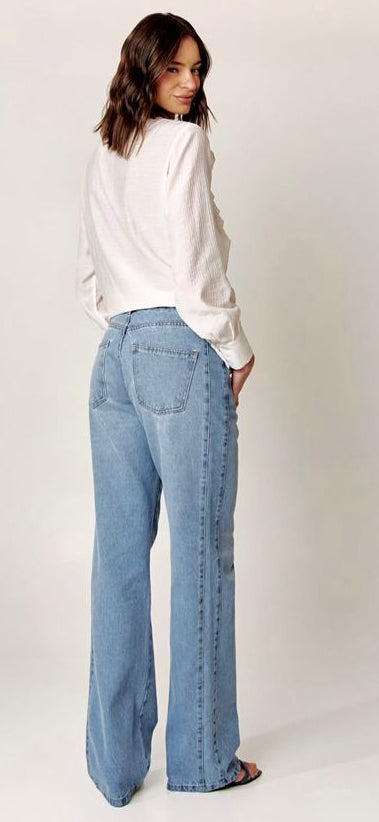 Calça jeans celeste