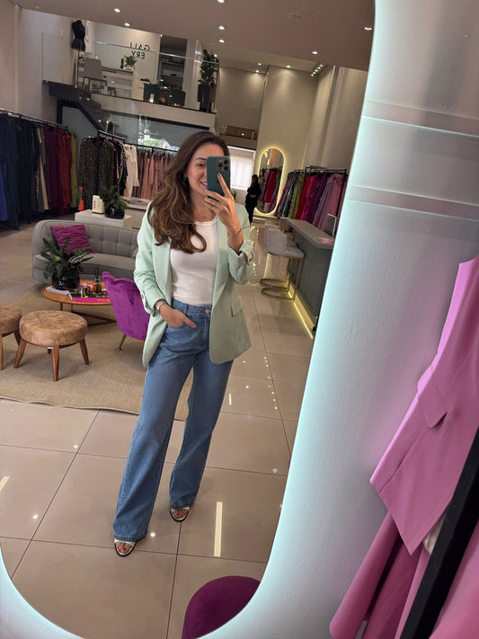 Calça jeans celeste